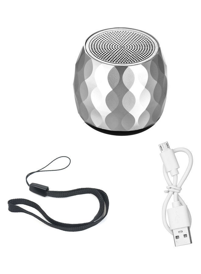 NIBEMINENT Mini Wireless Speaker BM2C Silver - Image 2