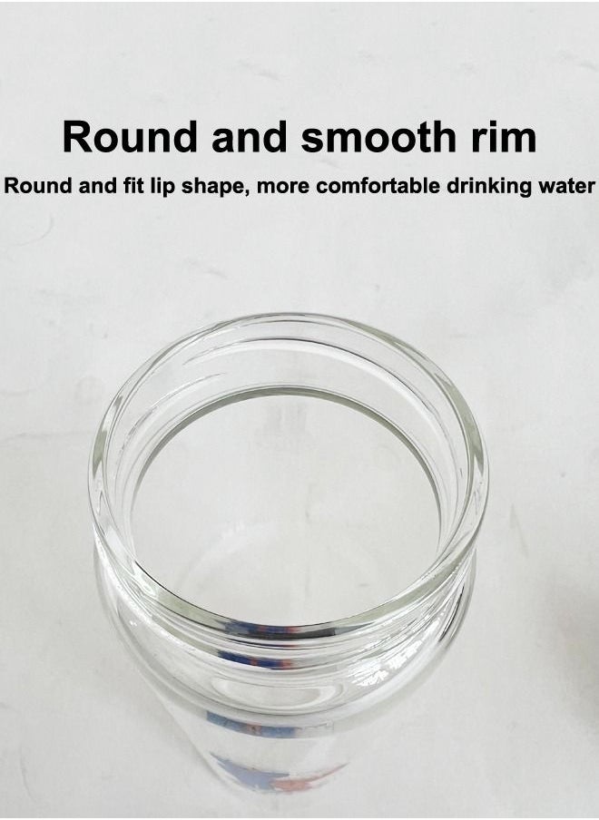 XIANGYU - Drinking Bottles With Lid Handle Portable Drinkware Water Glass Bottle - Image 1