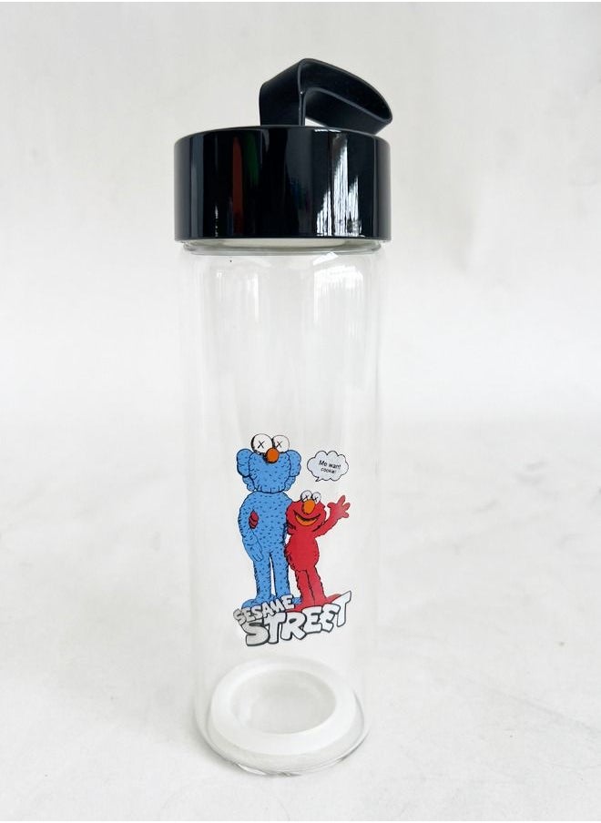 XIANGYU - Drinking Bottles With Lid Handle Portable Drinkware Water Glass Bottle - Image 1