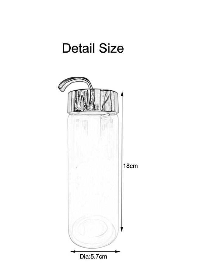 XIANGYU - Drinking Bottles With Lid Handle Portable Drinkware Water Glass Bottle - Image 1