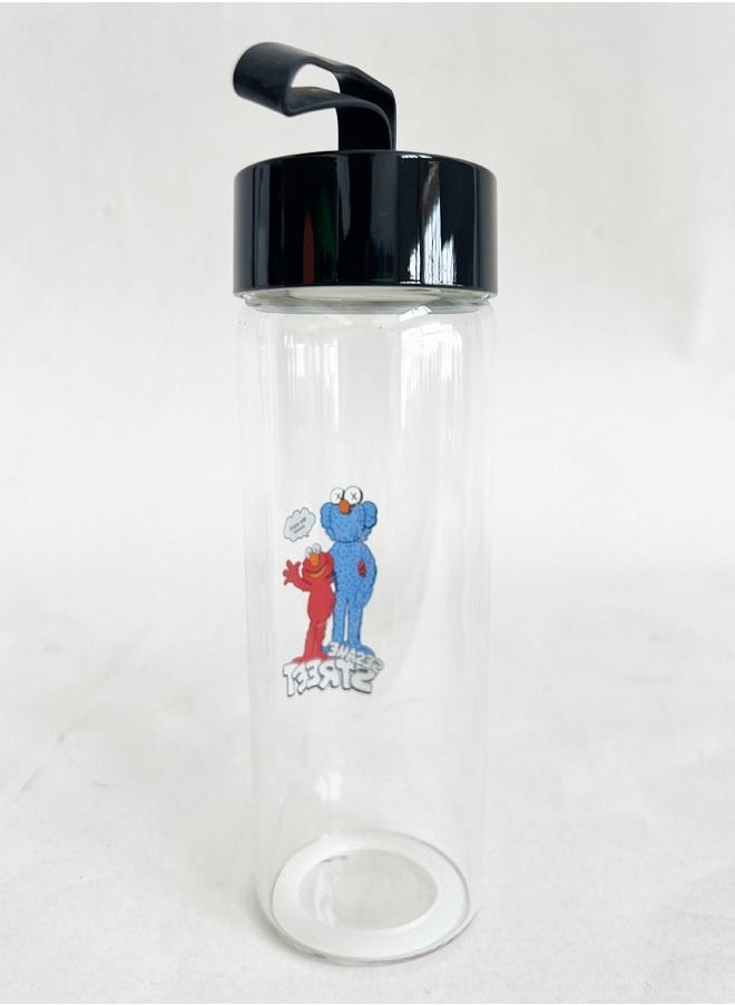 XIANGYU - Drinking Bottles With Lid Handle Portable Drinkware Water Glass Bottle - Image 1