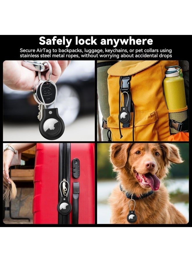 2 Pack Case for AirTag, Anti-Lost Air Tag Lock Case Airtag Keychain Holder for Luggage, Bag, Pet, Key, Backpack - Image 5