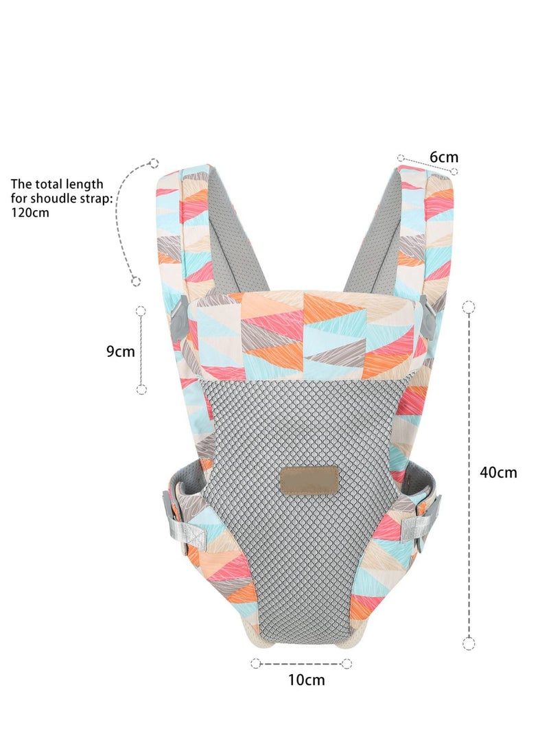 KASTWAVE Newborn Baby Wrap Carrier, Adjustable Baby Carrier for Newborn to Toddler with Lumbar Support (7-45 Pounds) 3D Mesh Breathable Baby Holder Carrier for Toddler Infant - Image 3