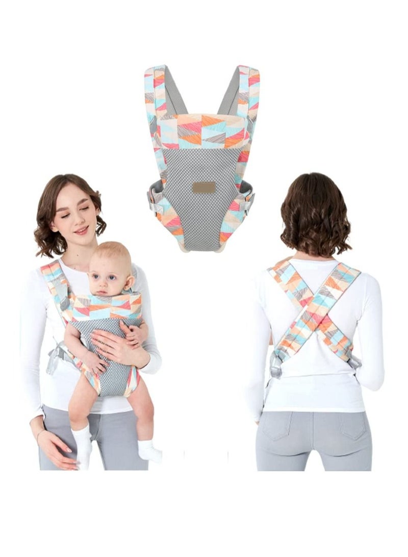 KASTWAVE Newborn Baby Wrap Carrier, Adjustable Baby Carrier for Newborn to Toddler with Lumbar Support (7-45 Pounds) 3D Mesh Breathable Baby Holder Carrier for Toddler Infant - Image 1