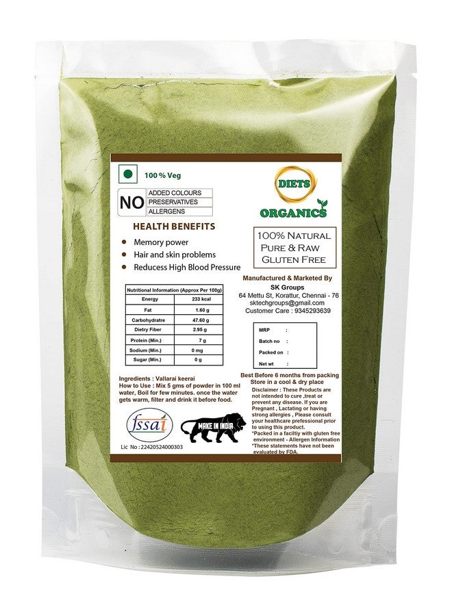DIETS ORGANICS Vallarai Powder/Brahmi powder for hair growth-25G pack of 1 - Image 5