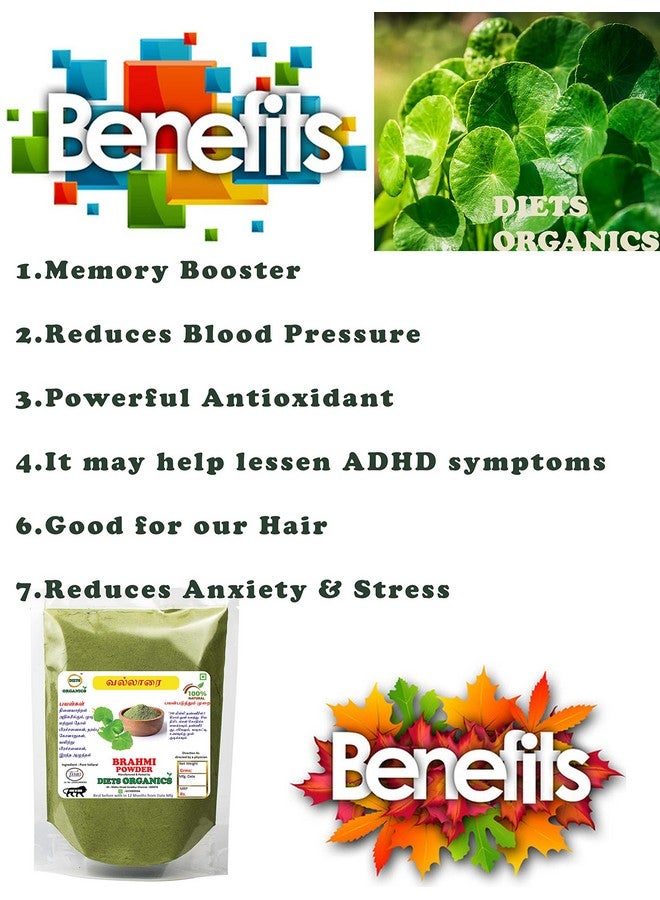 DIETS ORGANICS Vallarai Powder/Brahmi powder for hair growth-25G pack of 1 - Image 2
