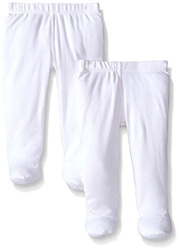 Monvecle Unisex Baby Multi Pieces Newborn to Toddler Cotton Long Pants Shorts Gift Sets (US, Age, 9 Months, 2pcs -White) - Image 1