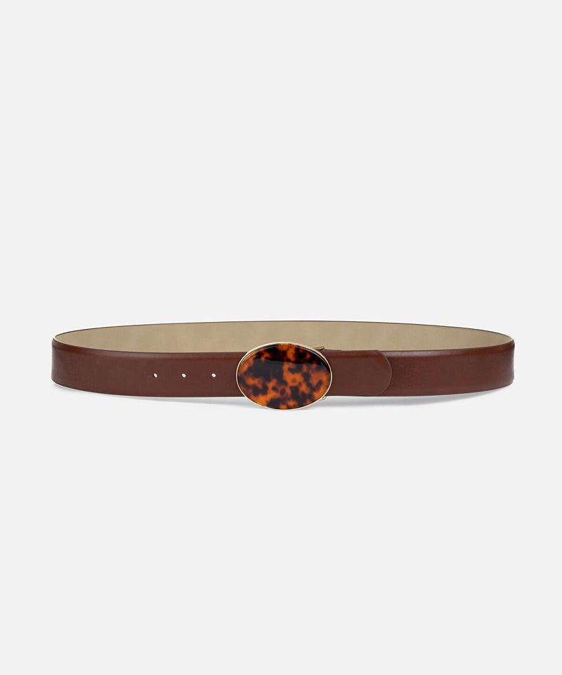 Ipekyol Tortoiseshell Buckle Belt - Image 1