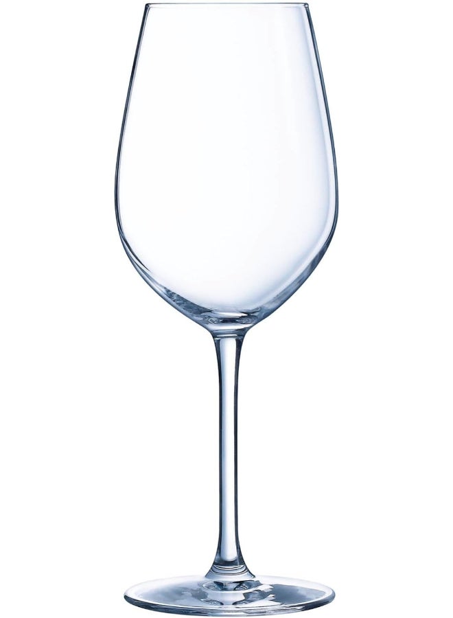 Luminarc Menades Stemmed Glass 47cl Set of 4 – Elegant Krysta Lead-Free Crystal Stemware for Water, Juice, Mocktails and Cold Beverages – Clear – Made in France - Image 1
