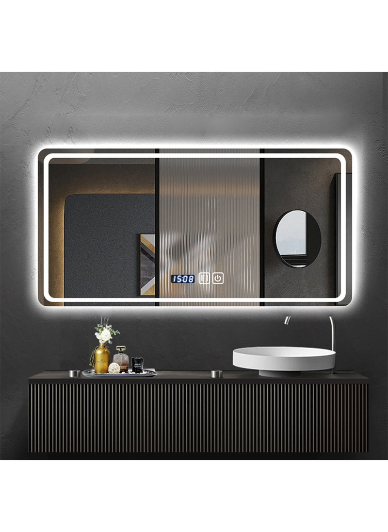 Sharpdo LED Bathroom Mirror with Light, Wall Mounted, Anti-Fog, White Light, Waterproof, Tempered Glass 40*60CM  - Image 4