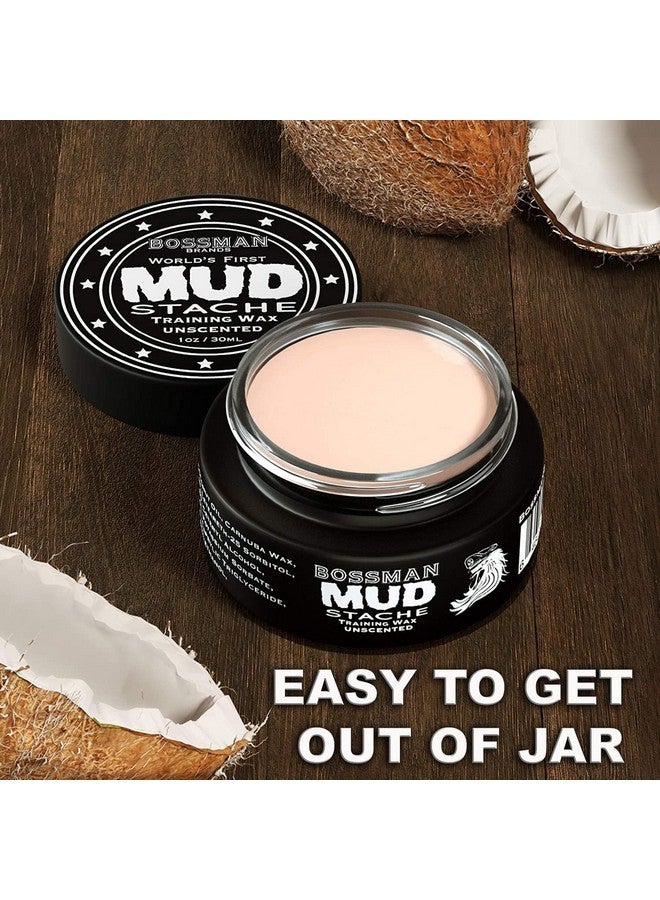 بوسمان شمع شارب Bossman MUDstache غير المعطر - لا يسحب - ينتشر بسهولة لثبات قوي غير لزج يدوم 24 ساعة - ترويض وتدريب وتصفيف - شمع شارب للرجال (1 أونصة) - Image 5