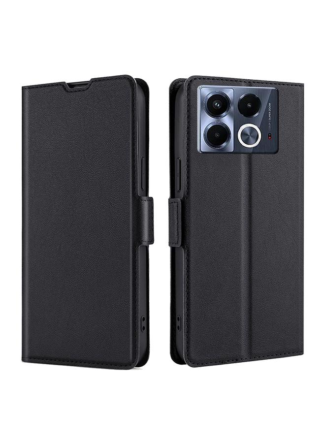 Zaboon Case For Infinix Note 40 5G Ultra-thin Voltage Side Buckle Horizontal Flip Leather Phone Case - Image 1