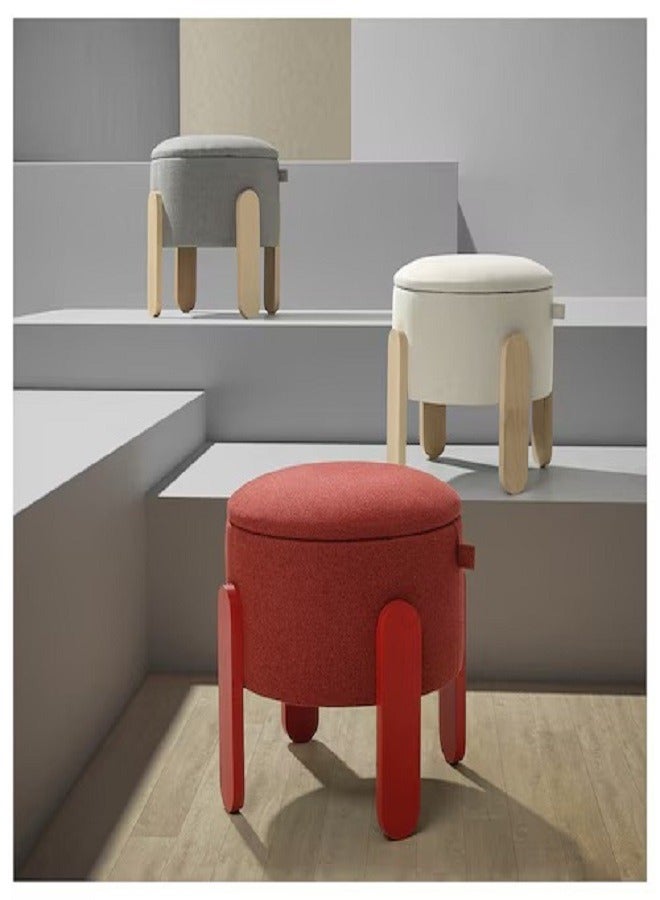 Pouf, with storage/grey - Image 2