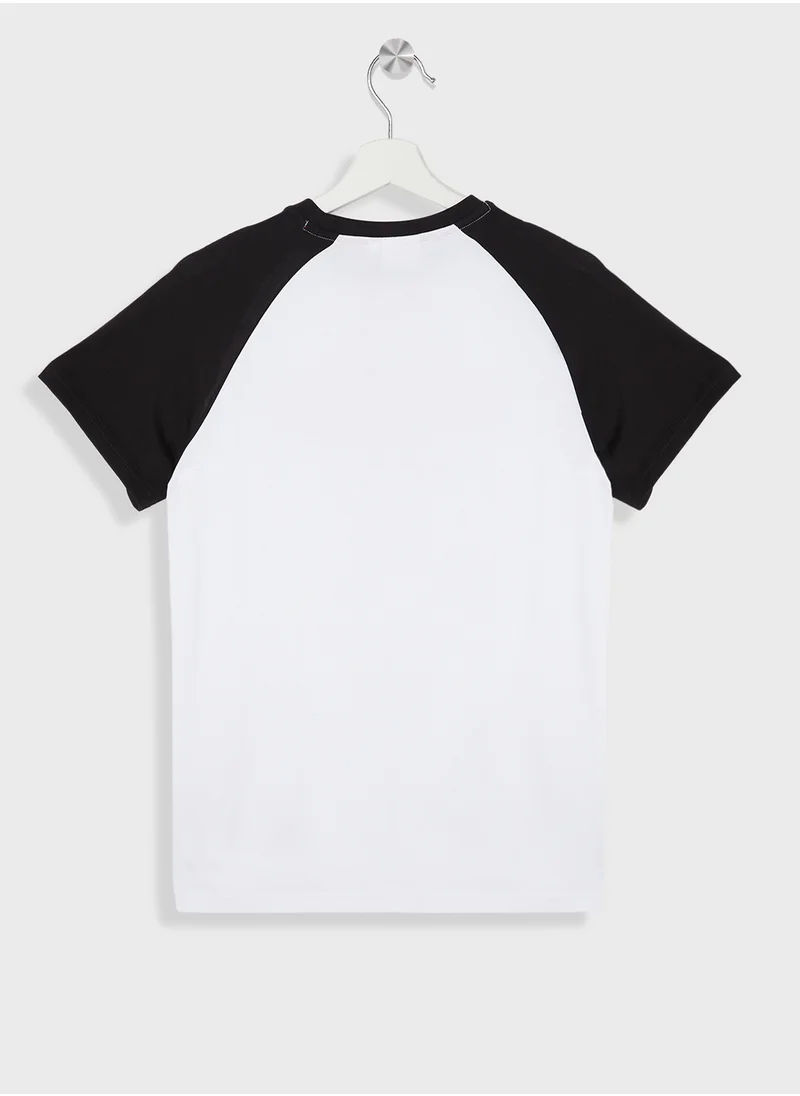 HUGO Kids Logo Color Block T-Shirt