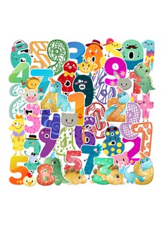 48-Piece Cartoon Number Stickers