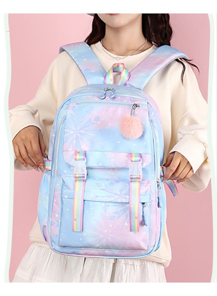 Stitch Student Backpack Large Capacity Backpack for Primary and Secondary School Students Cartoon Print Backpack 30*44*22CM - Image 2