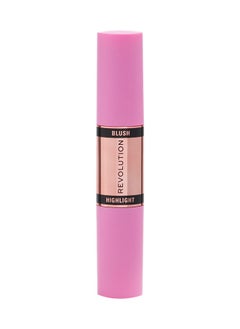 Makeup Revolution Blush & Highlight Stick Champagne Shine  - Image 2