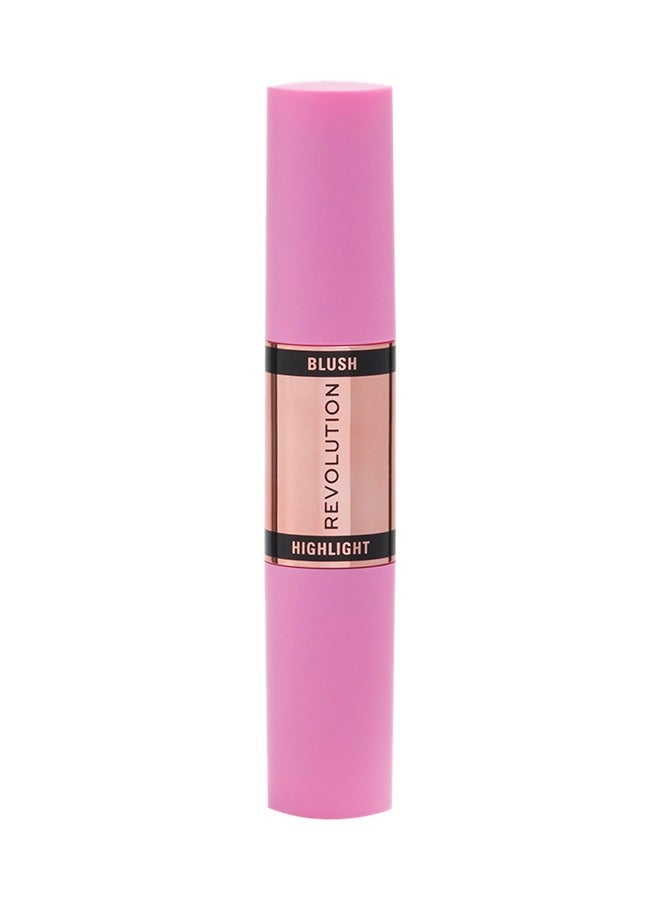 Makeup Revolution Blush & Highlight Stick Champagne Shine - Image 2