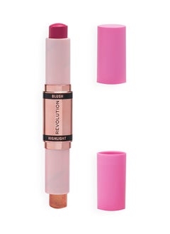 Makeup Revolution Blush & Highlight Stick Champagne Shine  - Image 3