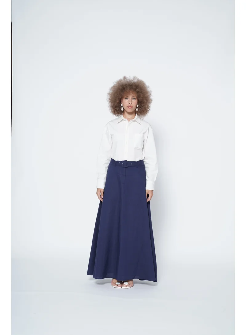 Ashita Fernandes Elegant High-Waist Maxi Skirt