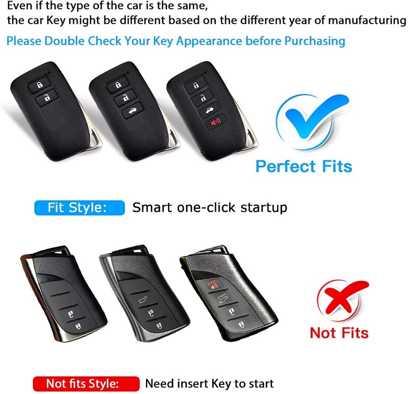 QBUC for Lexus Key fob Cover - black - Universal - Image 2