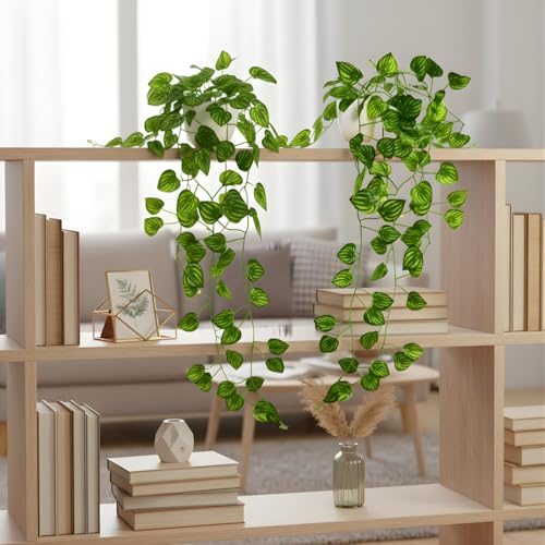 fancymart Artificial Vine Plant Falling with Pot: Pack of 2 (Natural Touch & Feel) - Home and Office Decor with Small Size Pot (45 x 17 x 7 CM) - Image 5