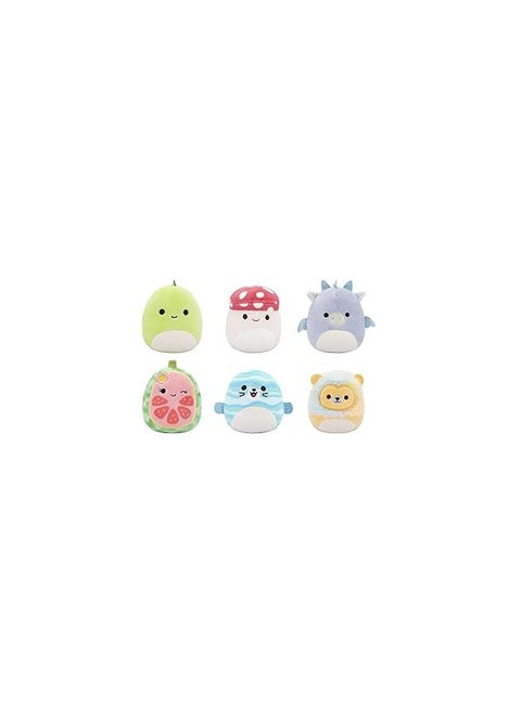 SQUISHMALLOWS MICROMALLOWS - 6 PACK PLUSH MICROMALLOWS 2.5" SQUISHMALLOWS FLOYD, LEONARD, NOAH, LENA, DANE, CORTEZ