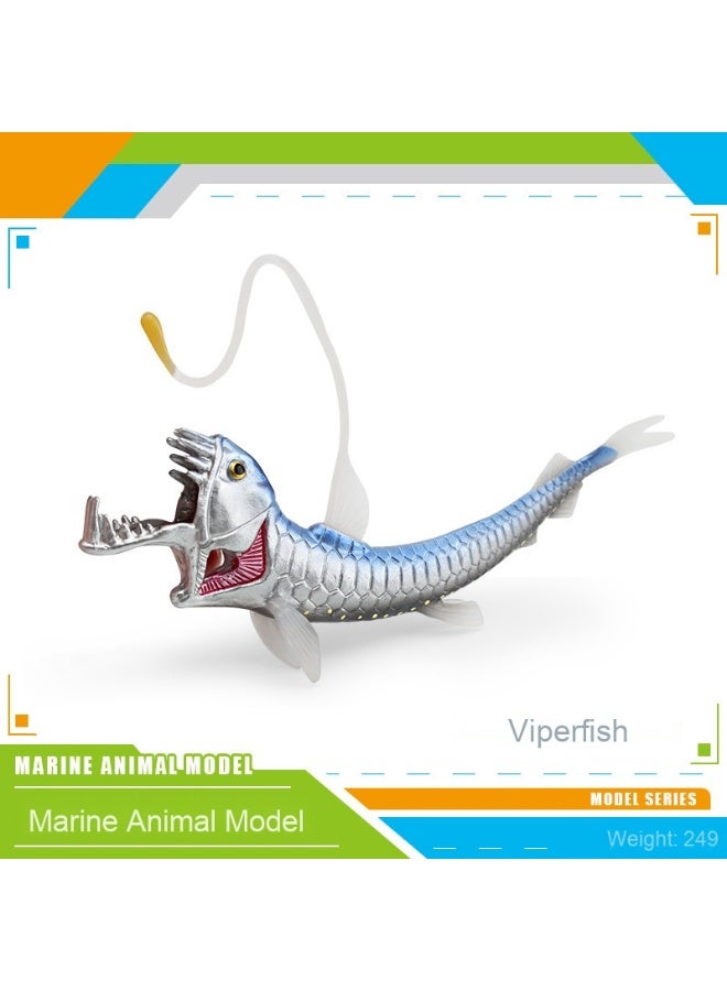 NIBEMINENT Realistic Ocean Animal Models - Kids' Decorative Figurines of Mackerel, Flying Fish, Cannonball Jellyfish, and Tuna