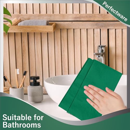 Perfectware - PW-2 Ply Dinner Napkin Hunter Green- 125 2 Ply Hunter Green Dinner Napkins - Pack of 125ct - Image 2