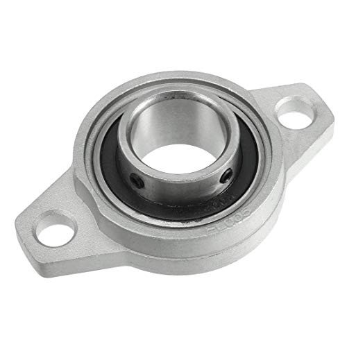 Xnrtop KFL005 25mm Zinc Alloy Self Aligning Pillow Block Flange Bearing, Zinc Pack of 2 - Image 2