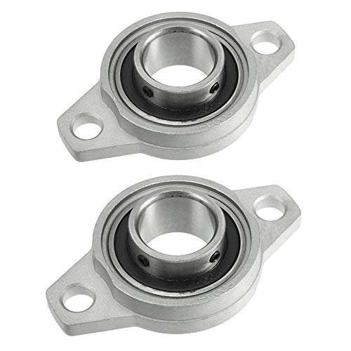 Xnrtop KFL005 25mm Zinc Alloy Self Aligning Pillow Block Flange Bearing, Zinc Pack of 2 - Image 1