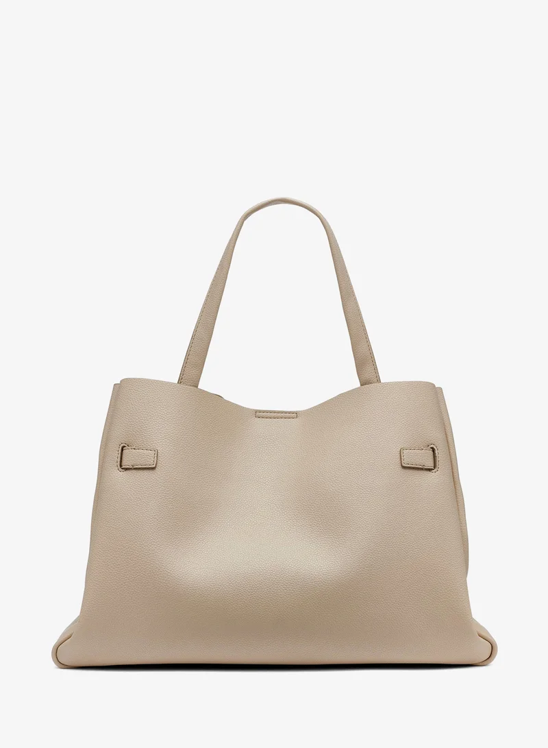 DKNY Beige Bryar Large Satchel for Women | Best Price UAE