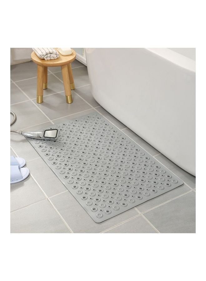 NIBEMINENT Pvc Odorless Tasteless Non-Slip Bathroom Rug Bath Shower Mat Carpet Grey 50 x 8 20cm - Image 1
