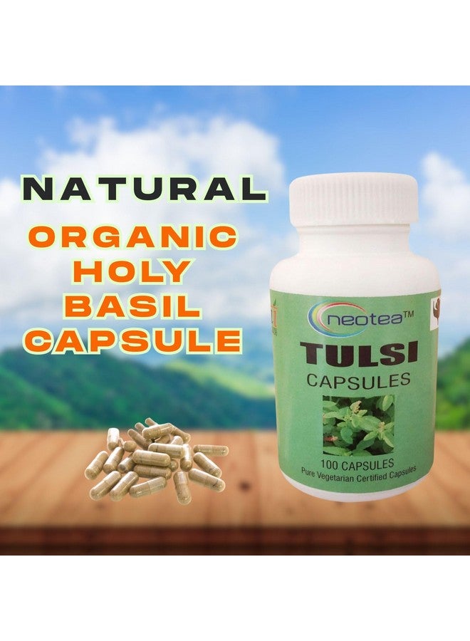 Neotea Tulasi (Holy Basil) Capsules | Natural Herbal Supplement for Respiratory Health | Boosts Immunity | Relieves Cough & Cold | Supports Wellness | 100% Pure Tulsi Extract | 500mg - 100 Capsules - Image 4