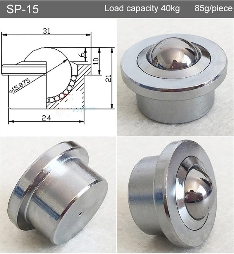 SP 15 Precision Ball Bearing Caster Wheel Flexible Transmission System Furniture Wheel 1 Piece - Image 3