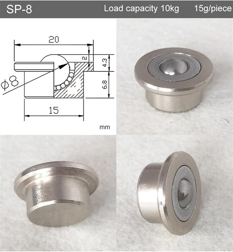 SP 15 Precision Ball Bearing Caster Wheel Flexible Transmission System Furniture Wheel 1 Piece - Image 4