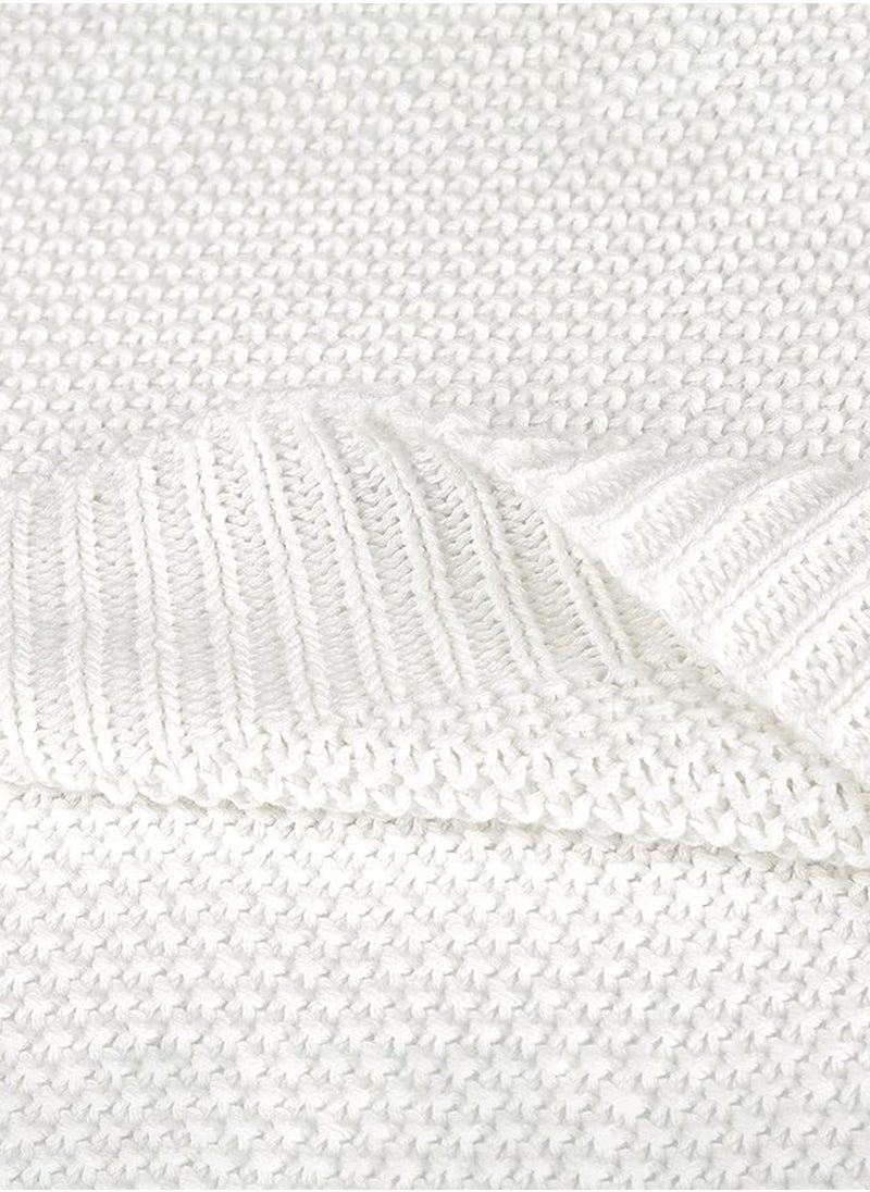 More cottons luxuriously soft Knitted Throw size 172x132  - Image 1