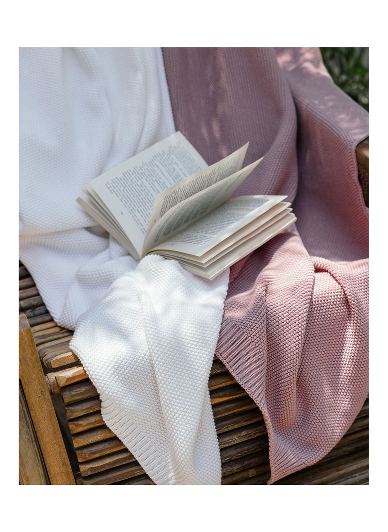 More cottons luxuriously soft Knitted Throw size 172x132  - Image 3