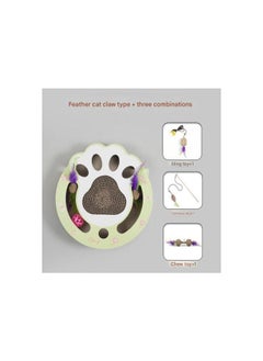 A.M Cat Scratch Pad, Cat Paw Cat Scratcher, Cardboard Toys for Indoor Cats, Scratcher Toy, Ball Track Cat Toys, Cats Grinding Claw Scratcher, Protector For Furniture From Cat Scratch  - Image 4