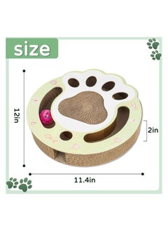 A.M Cat Scratch Pad, Cat Paw Cat Scratcher, Cardboard Toys for Indoor Cats, Scratcher Toy, Ball Track Cat Toys, Cats Grinding Claw Scratcher, Protector For Furniture From Cat Scratch  - Image 3