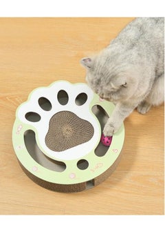 A.M Cat Scratch Pad, Cat Paw Cat Scratcher, Cardboard Toys for Indoor Cats, Scratcher Toy, Ball Track Cat Toys, Cats Grinding Claw Scratcher, Protector For Furniture From Cat Scratch  - Image 1