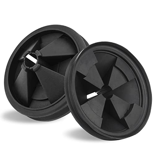 Mellbree Garbage Disposal Splash Guards, 3 3/8" EPDM Rubber Drain Insert for InSinkErator Evolution Series 2024 Upgraded Rubber QCB-AM Sink Disposal Splash Guard（2-Pack） - Image 1