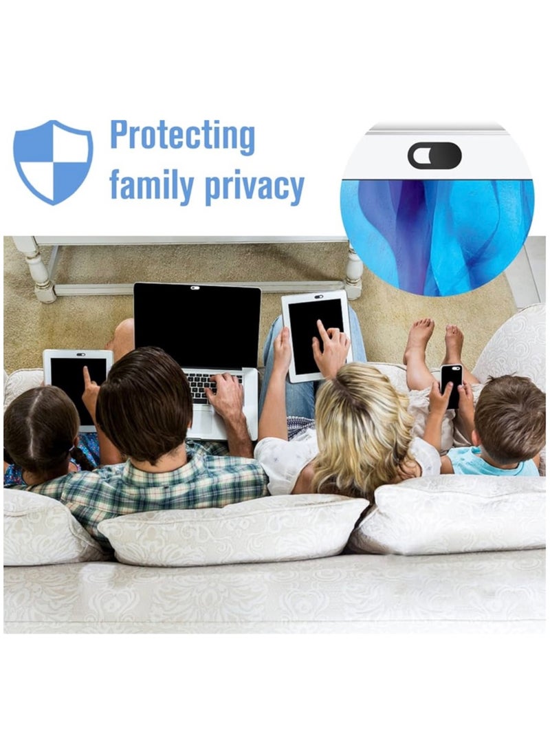 CleanWave - The Pure Effect [8 Pack – 4 Black & 4 White] Ultra-Thin Webcam Cover Slide – 0.022in Privacy Protector for Laptop, MacBook, iPhone, iPad, PC & More – Slim Camera Blocker for Online Privacy & Security  - Image 4