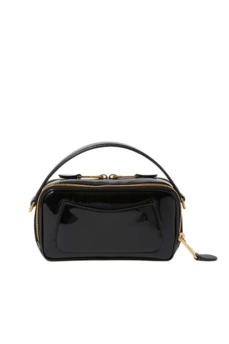 مياو مياو حقيبة كتف جلدية من MIU مع جيب مغلف وحزام كتف جلدي قابل للإزالة والتعديل - Image 4