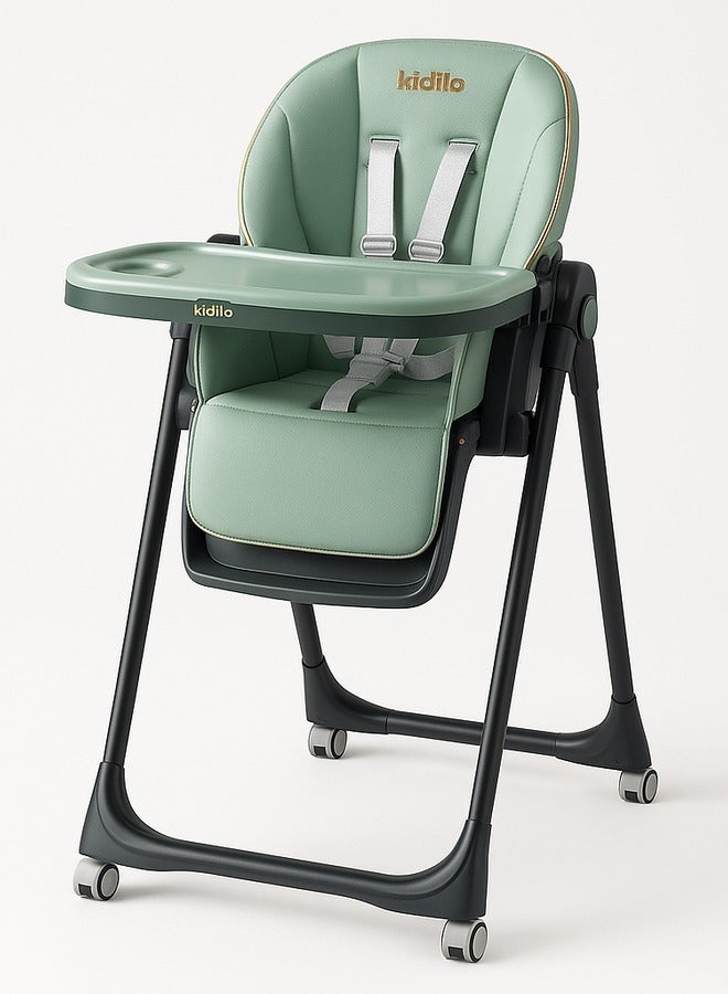 كيديليو كرسي طعام للأطفال عالي الجودة قابل للطي - متعدد الوظائف ومحمول(8122) - Image 1