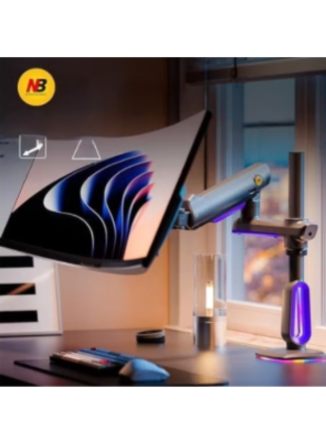 أن بي نورث بايو ذراع شاشة كبير NB – حامل قابل للتعديل لشاشات 24–57 بوصة، يدعم 2–20 كجم، مناسب للشاشات المنحنية والمسطحة - Image 1