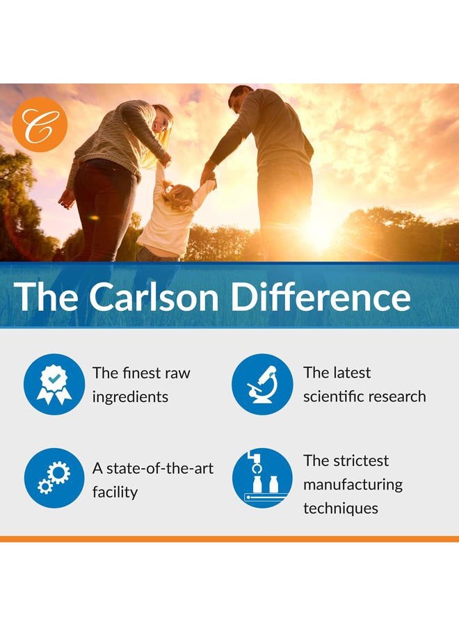 Carlson Cal-Mag Gels, 2:1 Calcium to Magnesium Ratio, Bone Support, Energy Production, 100 Soft gels - Image 3