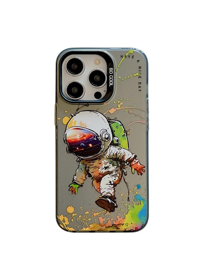 زبون جراب لهاتف iPhone 12 Pro بنمط حيواني من سلسلة لوحات زيتية من البولي كربونات + جراب هاتف من مادة TPU - Image 1