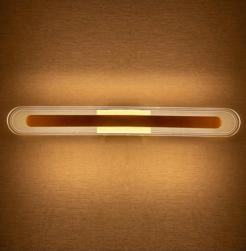 Groeien 15 Watts Modern Transparent Decorative LED Mirror Bathroom Picture Wall Light(Warm White) (1) - Image 2