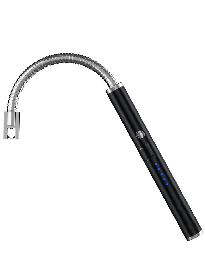 ولاعة قوسية كهربائية قابلة لإعادة الشحن بمنفذ USB - لون أسود - Image 1